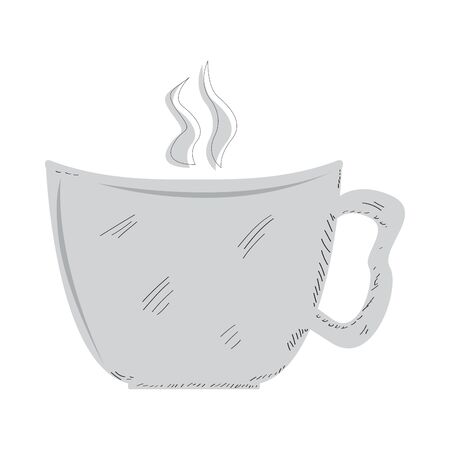 Isolated coffee cup on whiteのイラスト素材