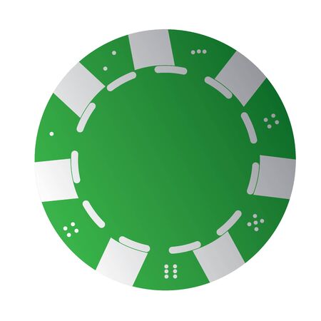 Isolated casino poker chip over a white background - Vector illustrationのイラスト素材