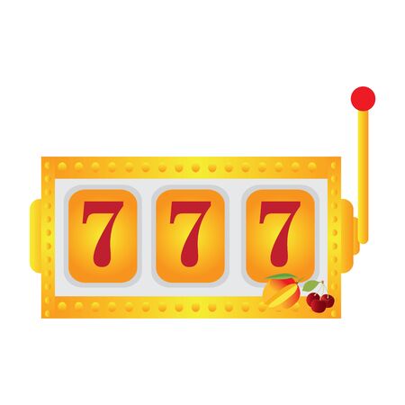 Isolated casino jackpot machine over a white background - Vectorのイラスト素材