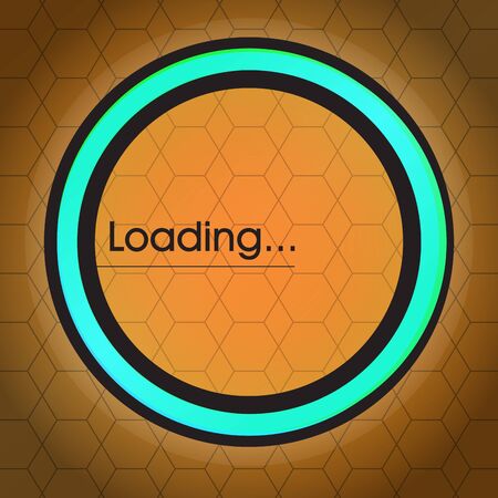 Loading bar over a textured background - Vectorのイラスト素材
