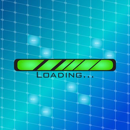 Loading bar over a textured background - Vectorのイラスト素材