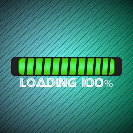 Loading bar over a textured background - Vectorのイラスト素材
