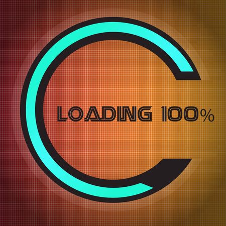 Loading bar over a textured background - Vectorのイラスト素材