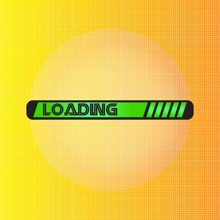 Loading bar over a textured background - Vectorのイラスト素材