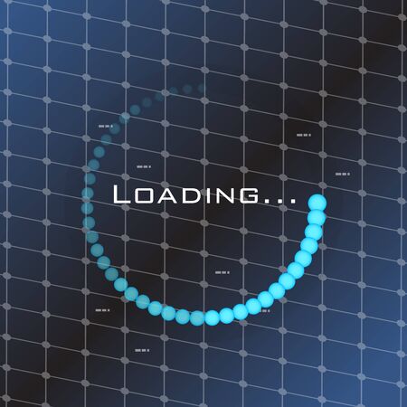 Loading bar over a textured background - Vectorのイラスト素材