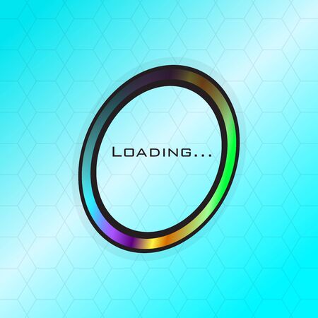 Loading bar over a textured background - Vectorのイラスト素材