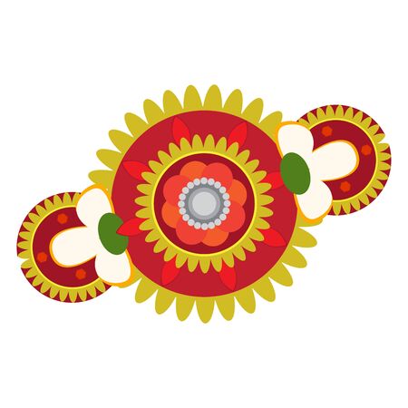 Isolated abstract colored flower image - Vector illustrationのイラスト素材