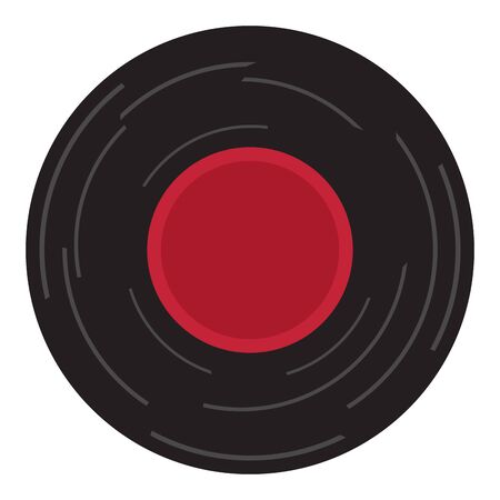 Isolated vinyl disc. Retro style - Vector illustrationのイラスト素材