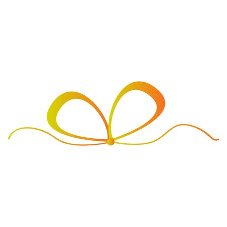 Isolated colored ribbon image on a white background - Vector illustrationのイラスト素材