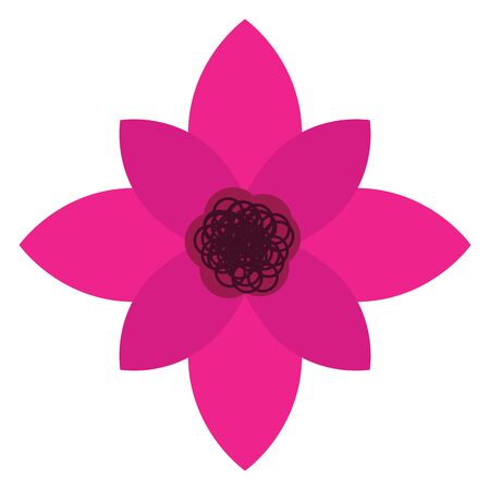 Isolated flower image on a white background - Vector illustrationのイラスト素材