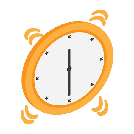 Isolated clock icon on a white background - Vectorのイラスト素材