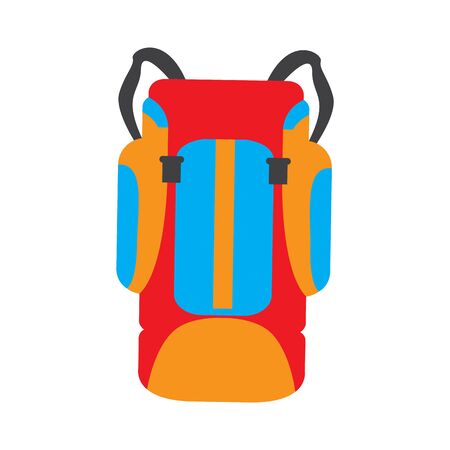 Isolated travel bag over a white background - Vector illustrationのイラスト素材