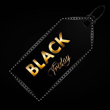 Black friday poster with text - Vector illustrationのイラスト素材