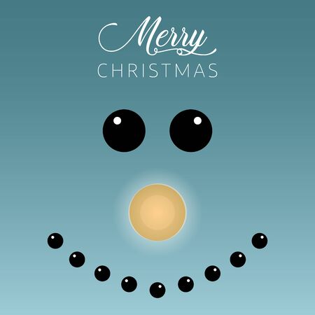 Merry christmas poster with a - Vectorのイラスト素材