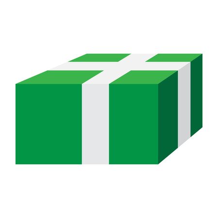 Christmas gift box icon. Christmas season - Vectorのイラスト素材