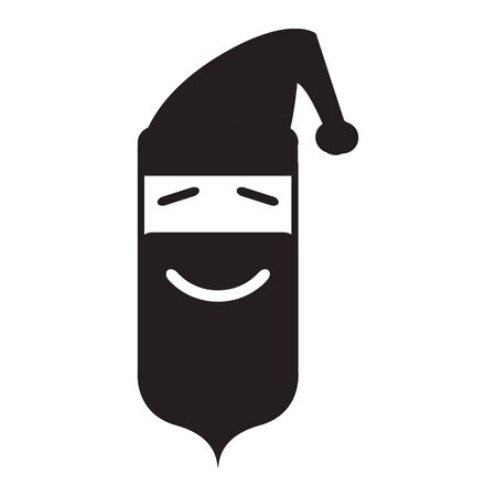 Avatar of Santa Claus icon - Vector illustrationのイラスト素材