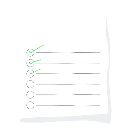 Check list paper. Todo list concept - Vectorのイラスト素材