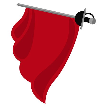 Isolated bullfighting sword icon. Spanish traditional culture - Vectorのイラスト素材