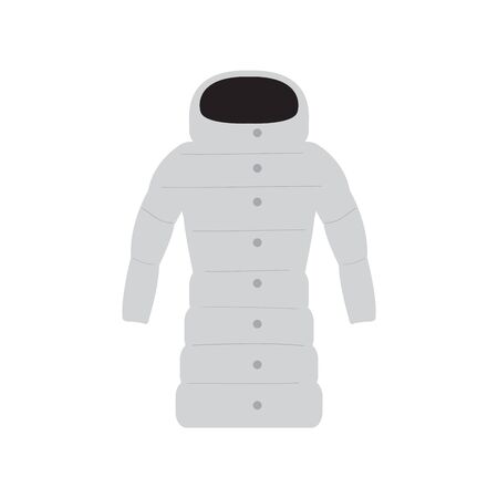 Isolated jacket image. Winter clothes icon - Vectorのイラスト素材
