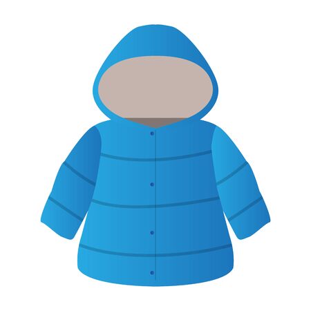 Isolated jacket image. Winter clothes icon - Vectorのイラスト素材