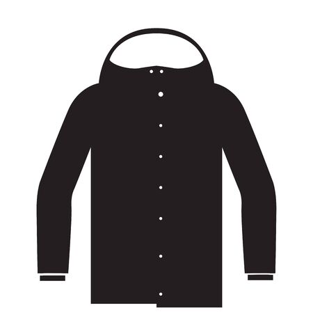 Isolated jacket image. Winter clothes icon - Vectorのイラスト素材