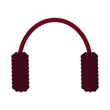 Isolated earmuffs image. Winter clothes icon - Vectorのイラスト素材