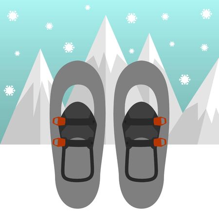 Winter sports image. Winter season - Vector illustrationのイラスト素材