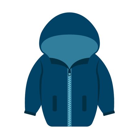 Isolated jacket image. Winter clothes icon - Vectorのイラスト素材