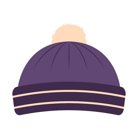 Isolated beanie image. Winter clothes icon - Vectorのイラスト素材
