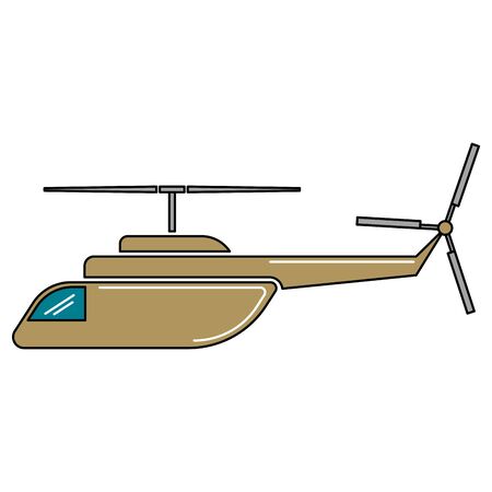 Isolated military helicopter icon. War icon - VEctorのイラスト素材