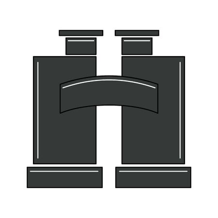 Isolated binoculars icon on a white background - Vectorのイラスト素材