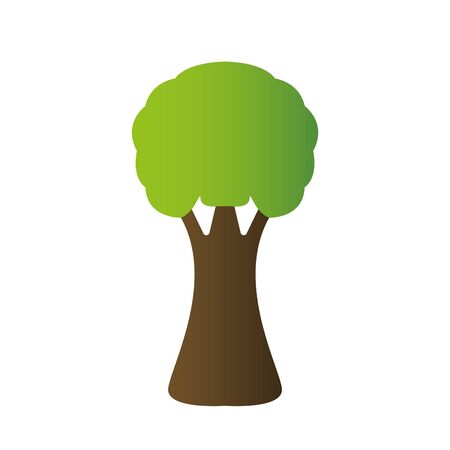 Isolated tree icon. Natural plant - Vector illustratioのイラスト素材