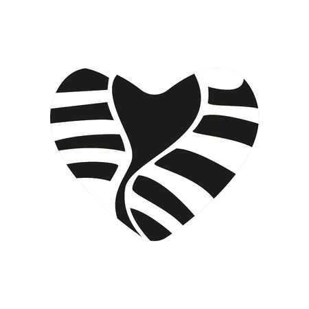 Isolated romantic heart. Valentines day - Vector illustrationのイラスト素材