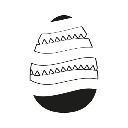 Isolated decorated easter eggs. Easter season - Vectorのイラスト素材