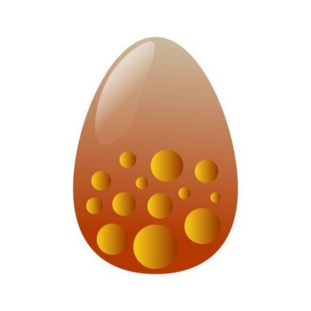 Isolated decorated easter eggs. Easter season - Vectorのイラスト素材