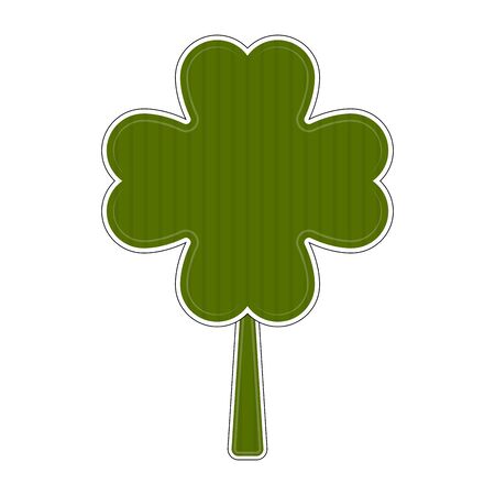 Isolated clover icon. Good luck symbol - Vectorのイラスト素材