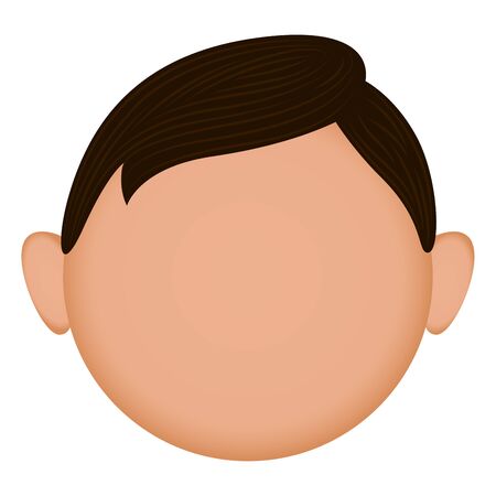 Isolated man icon. Man head - Vector illustrationのイラスト素材