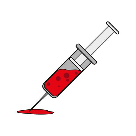 Isolated syringe icon. Medical icon - Vector illustrationのイラスト素材