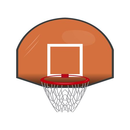 Isolated basketball hoop. Basket net - Vector illustrationのイラスト素材