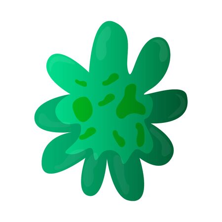 Isolated virus over a white background - Vector illustrationのイラスト素材