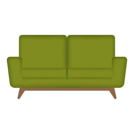 Isolated sofa armchair. Home decoration - Vector illustrationのイラスト素材