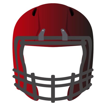 Isolated american football helmet. Sport uniform - Vectorのイラスト素材