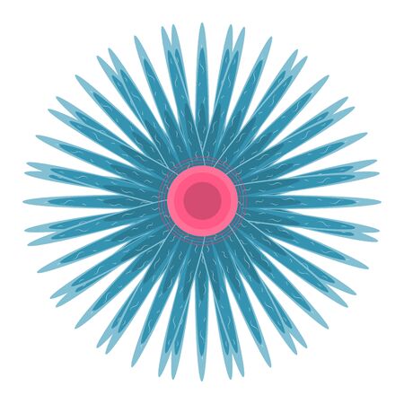 Isolated flower image over a white background - Vectorのイラスト素材