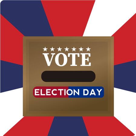 United States election day. Vote poster - Vectorのイラスト素材