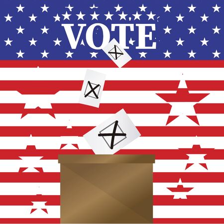 United States election day. Vote poster - Vectorのイラスト素材