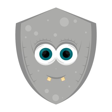 Isolated cartoon of a shield - Vector illustrationのイラスト素材
