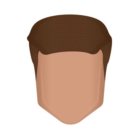 Isolated man avatar. Mans face icon - Vector illustrationのイラスト素材