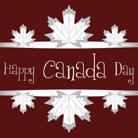 Happy Canada day card. National celebration - Vectorのイラスト素材