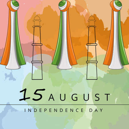 Happy independence day of India. Independence day card - Vector