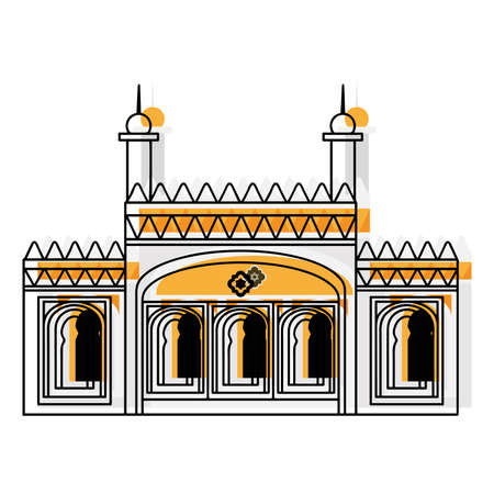 Sketch of a mosque icon. Religious architecture - Vectorのイラスト素材